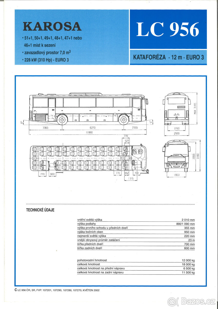 Prospekty - Autobusy Karosa 5 - 16
