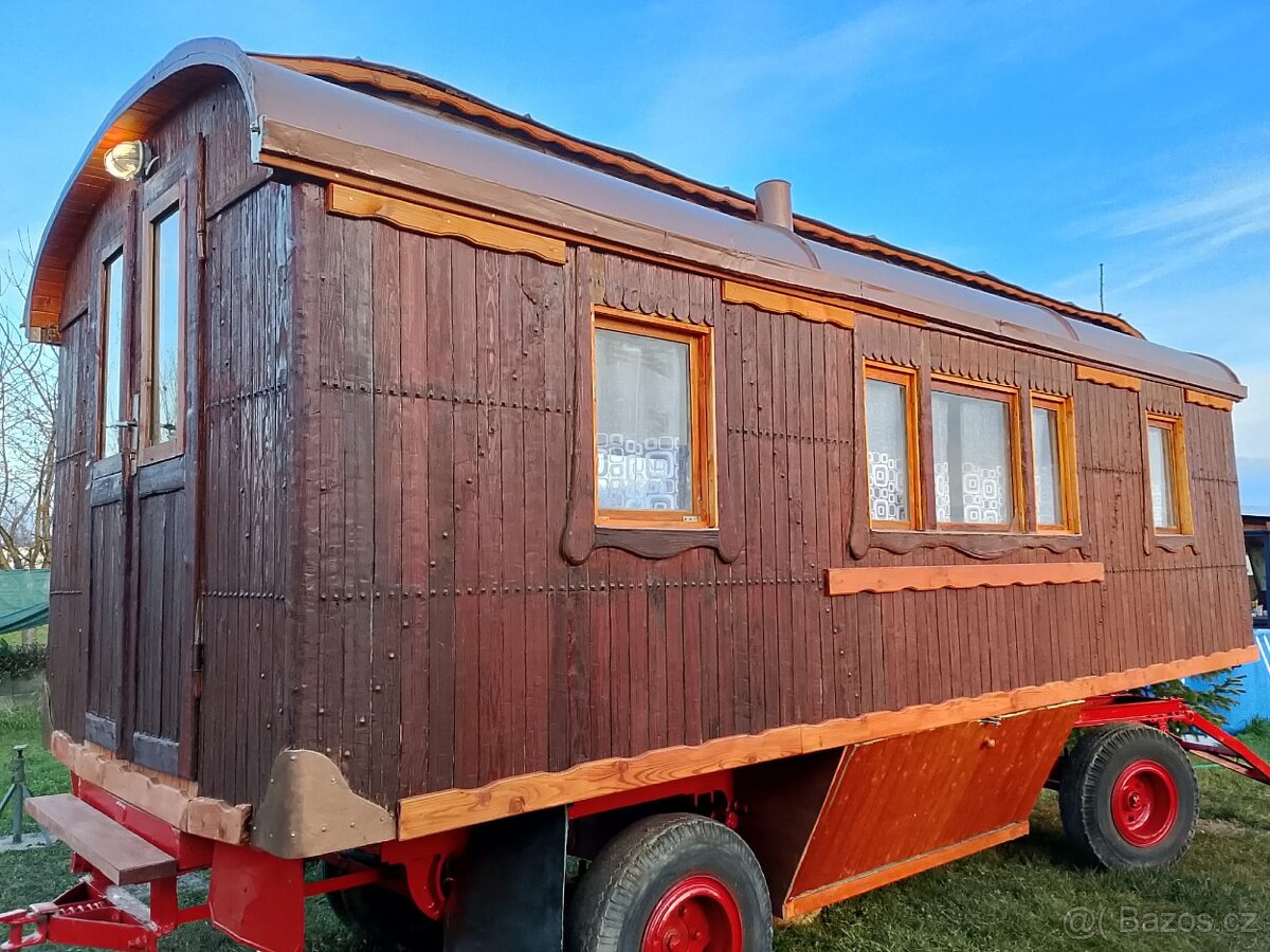 Obytná Maringotka Historická 1926 Oberlicht Wagen - 16