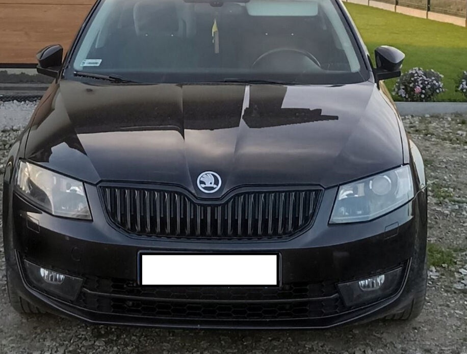 PREDNI MASKA OCTAVIA 3 / 3FL / 4 RAMECEK GRILU MASKY CERNY - 16