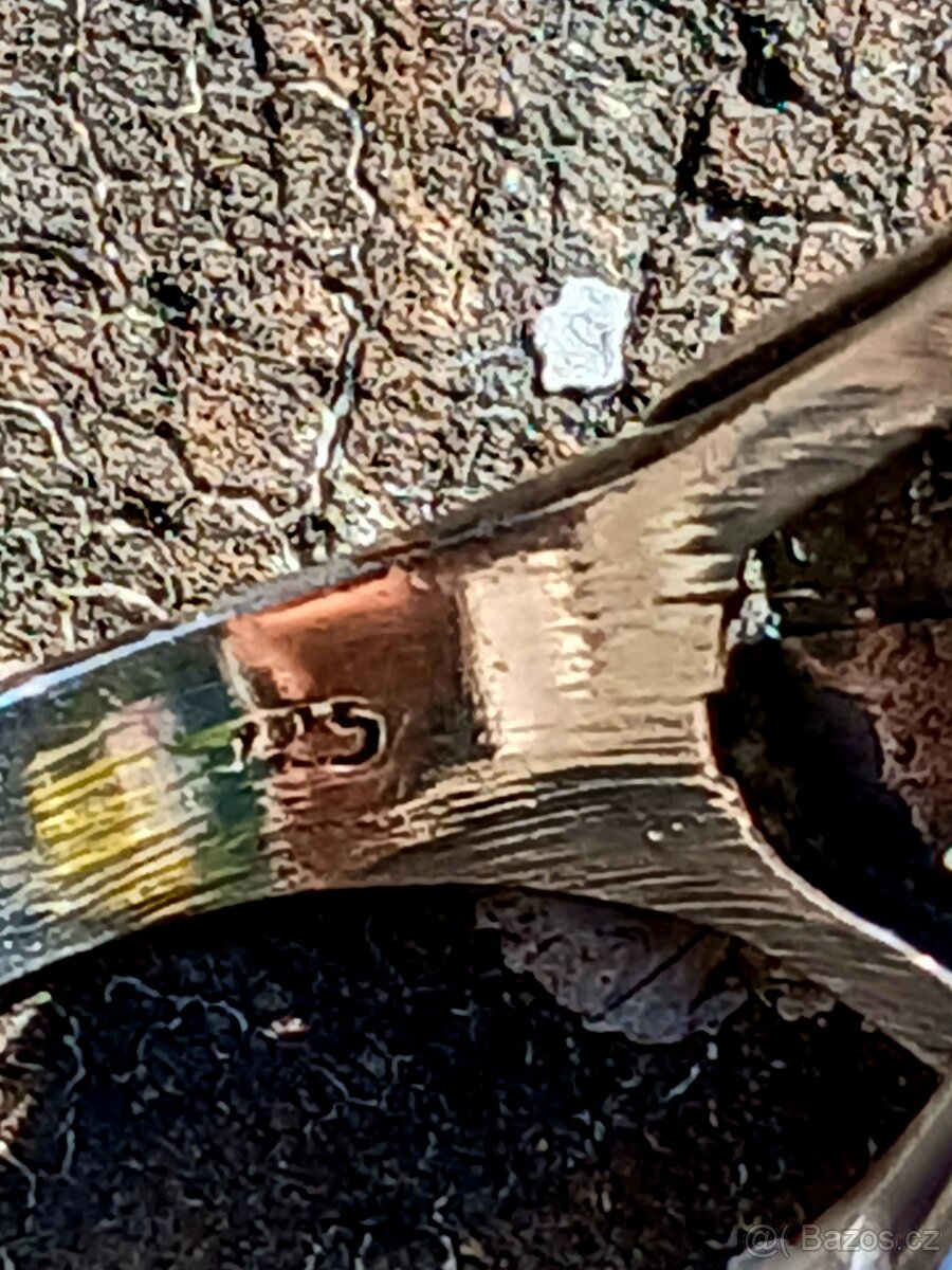 Stříbrný jedový prsten starožitný - 16