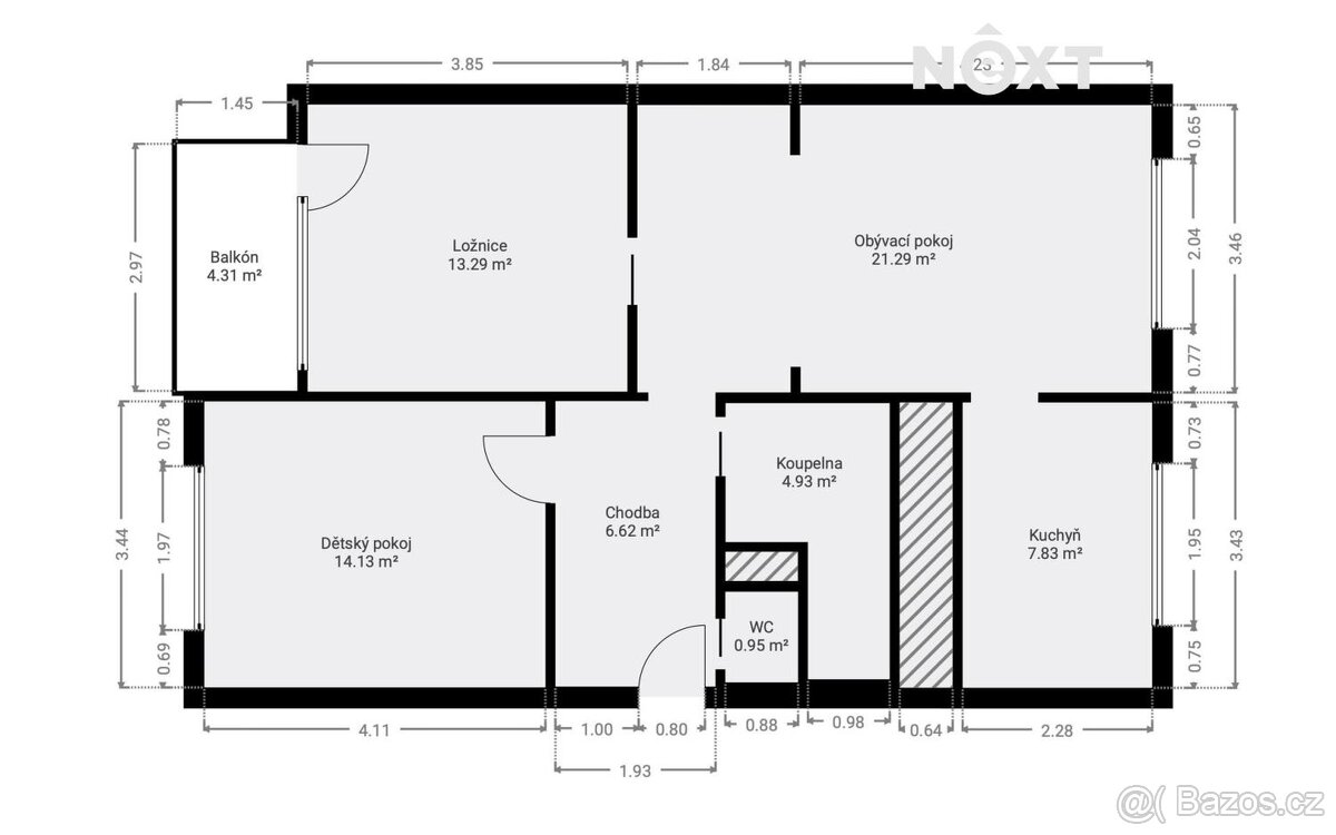 Prodej byt 3+1, 70㎡ - 16