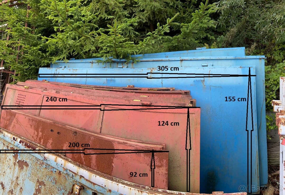 Plechové dveře, vrata - 16