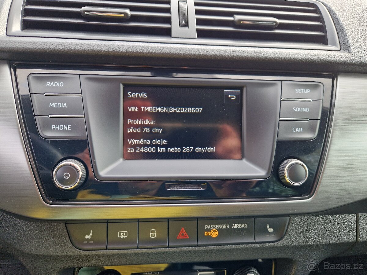 Škoda Fabia 3 1,2 TSI 66 KW, vyhř.sedadla, frontassist - 16