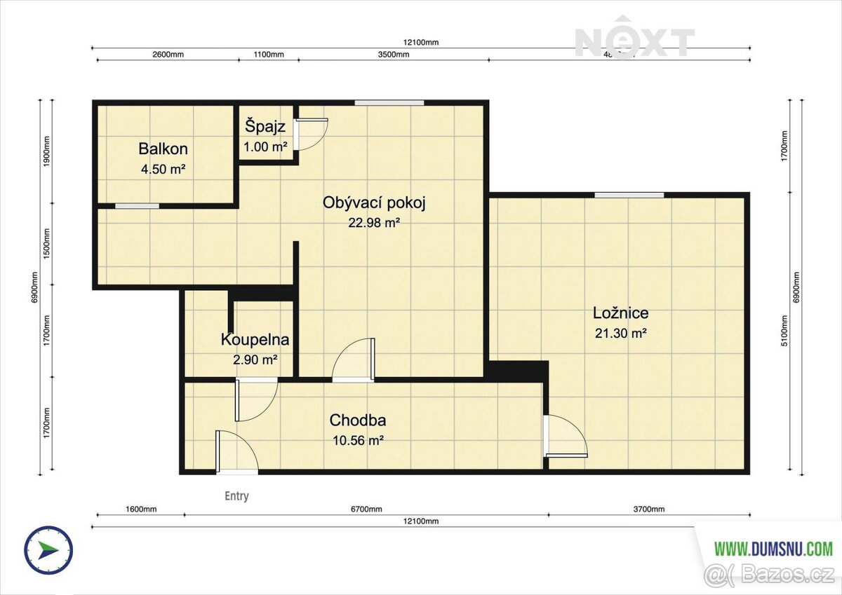 Prodej byt 2+kk, 61㎡ - 16
