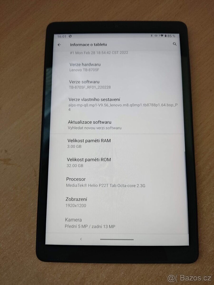 PC:+3700KČ LENOVO TAB M8 32GB ŠEDÁ TB-8705F IHNED K ODBĚRU - 16