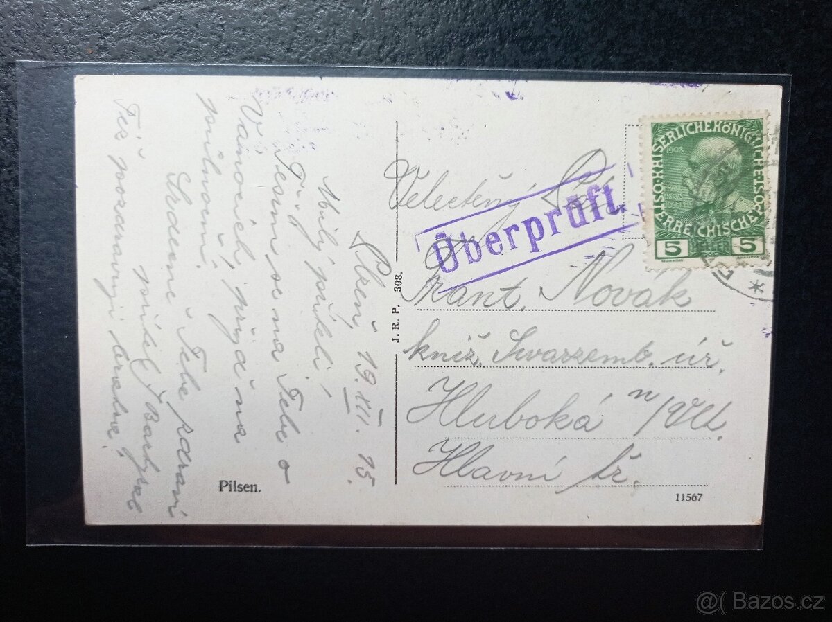 Pohlednice Plzeň pivovar, náměstí Plzeň zastávka - 16