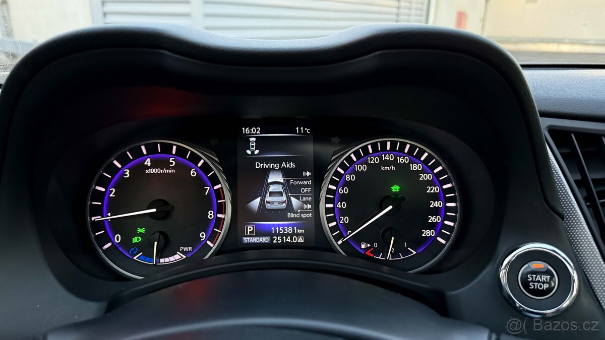 Infiniti Q50 S 3.5 V6, 225kw, 360°, BOSE, 2 sady kol - SLEVA - 16