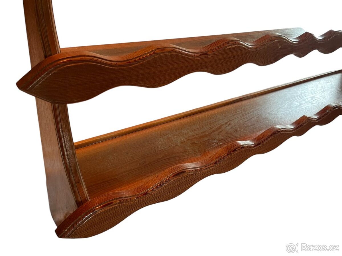 Starožitný chalupářský stůl, lavice, židle - 16