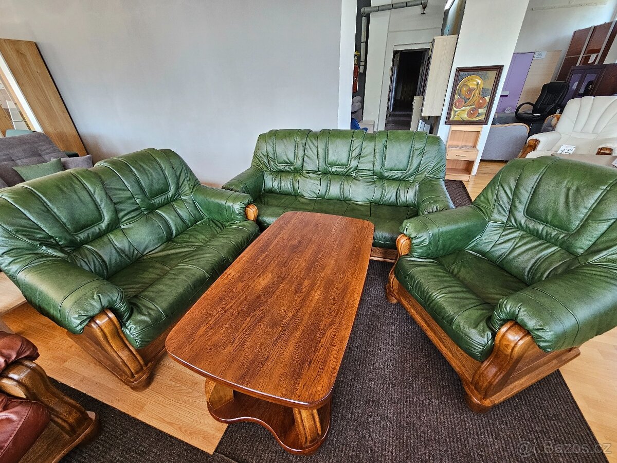 Kožená sedací souprava Romek 3+2+1 - 16