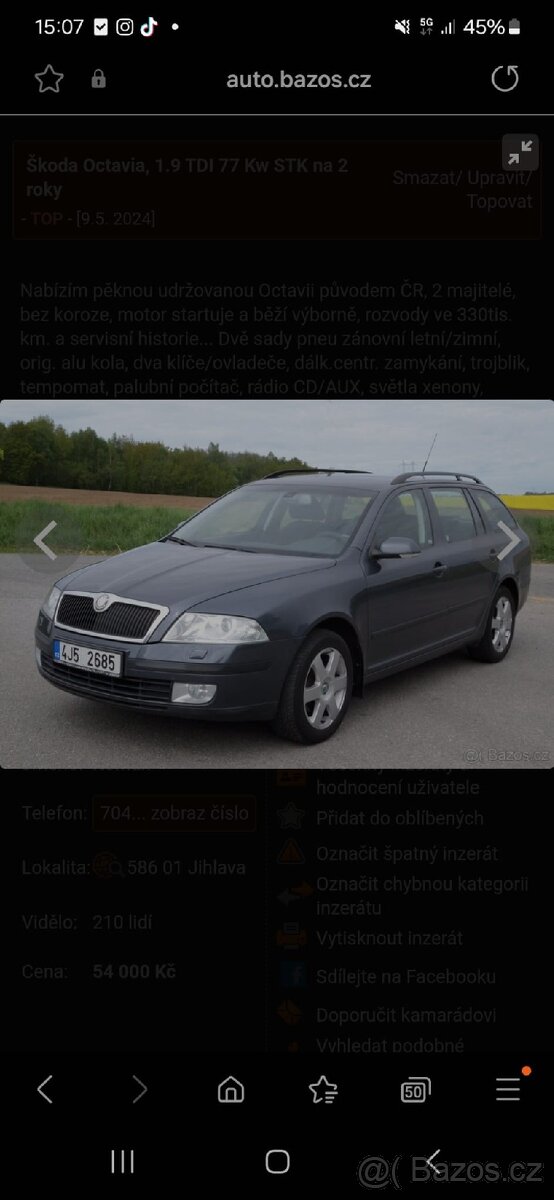 Prodám Škoda Octavia 2 - 16