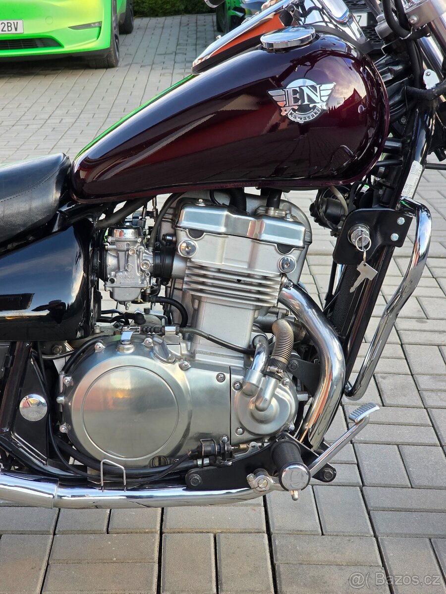 Kawasaki EN 500, padací rám, brašny, plexi, opěrka - 16