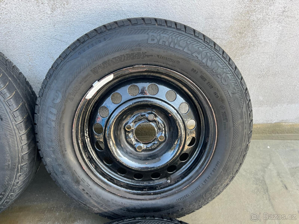 165/80R14 letní sada 4x100 5,5x14 - 16