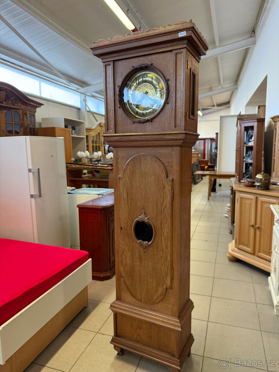 Anglické dubové podlahové bicí hodiny - 16