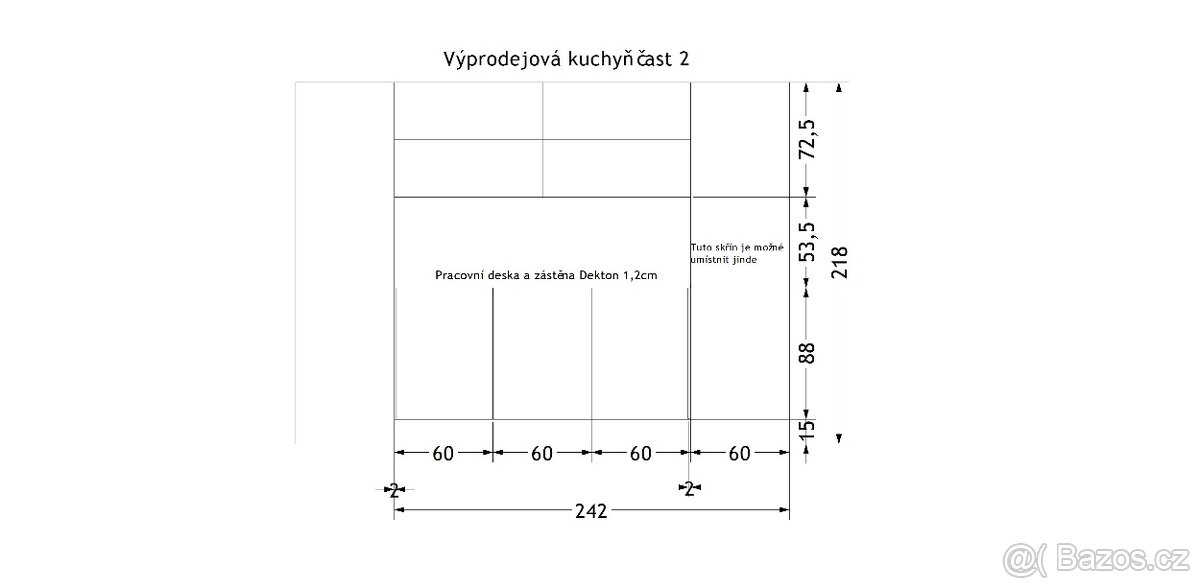 Sykora výprodejová kuchynská linka ze studia - 16