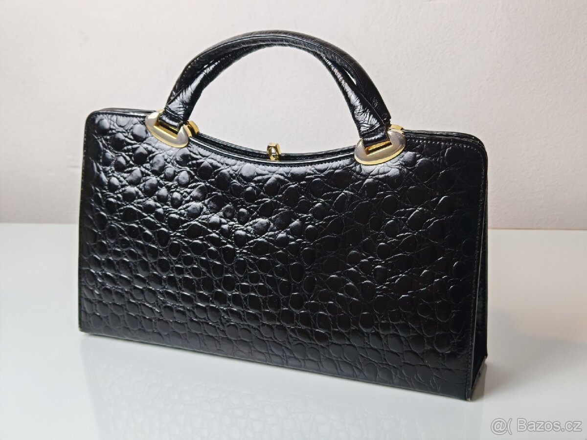 Vintage kožená kabelka - 16