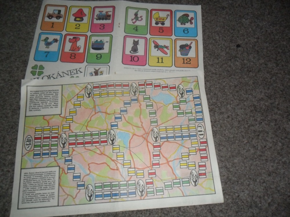 kostky retro pohádky Karkulka, Sněhurka, deskové hry - 16