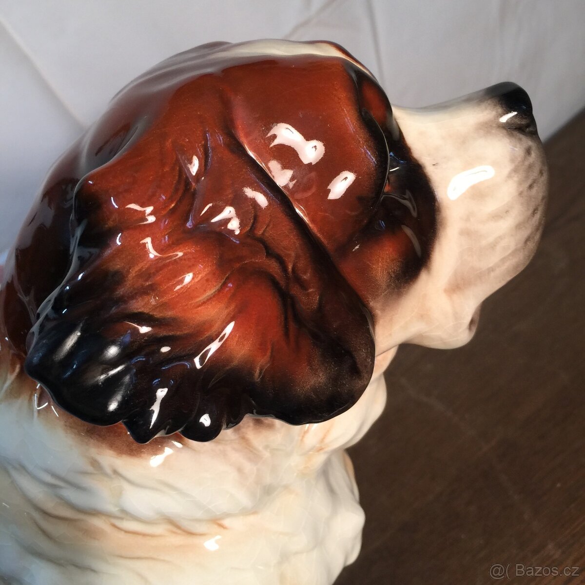 Velká porcelánová socha Bernardýn Goebel - 16