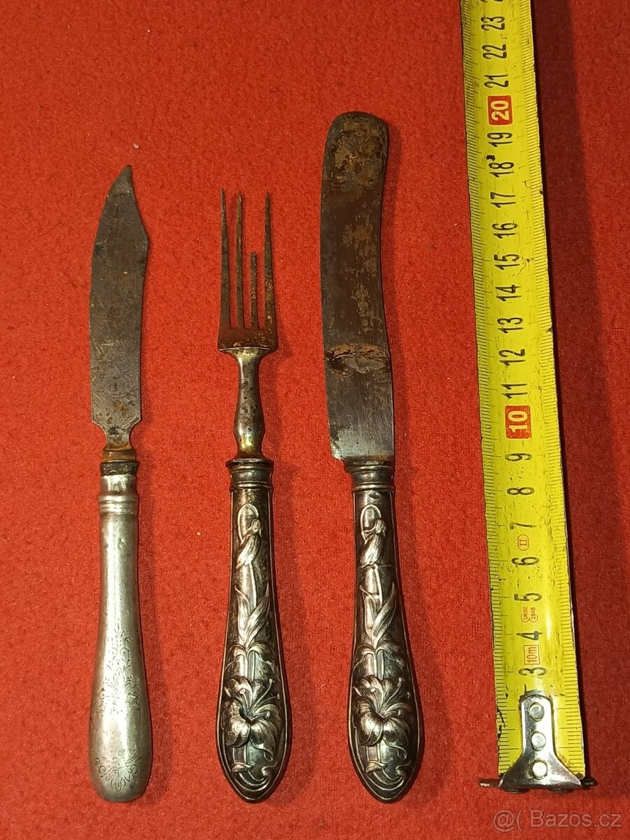 Stříbrné příbory - cena za komplet - 16