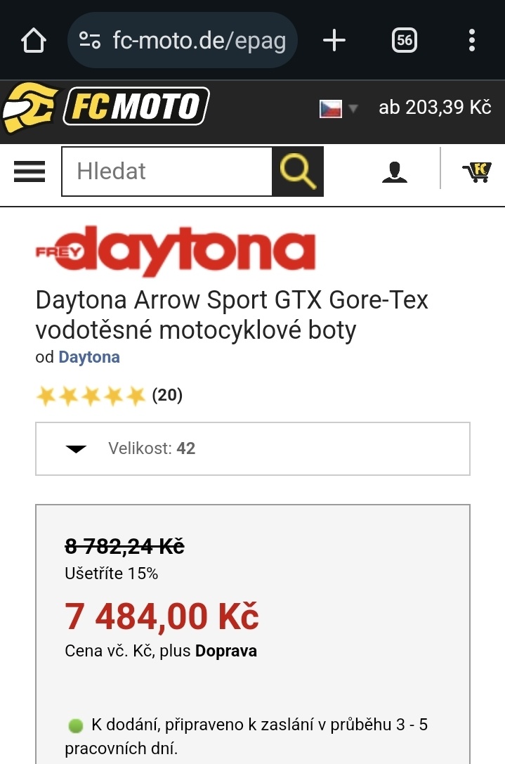 40 DAYTONA Journey XCR GTX Kožené boty na moto - 16