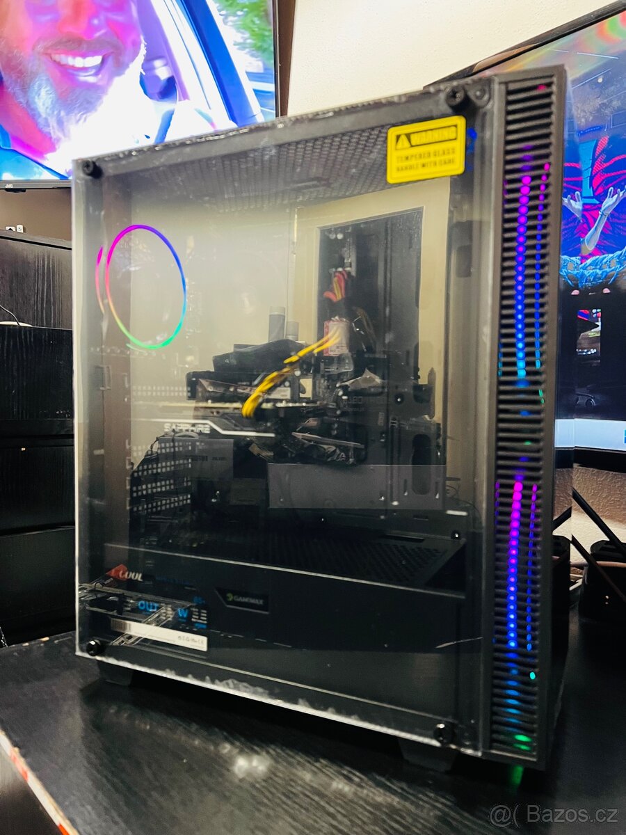 Herní pc Ryzen 5, 16GB DDR4, 2TB SSD+HDD, RX 570, Win 11 - 16