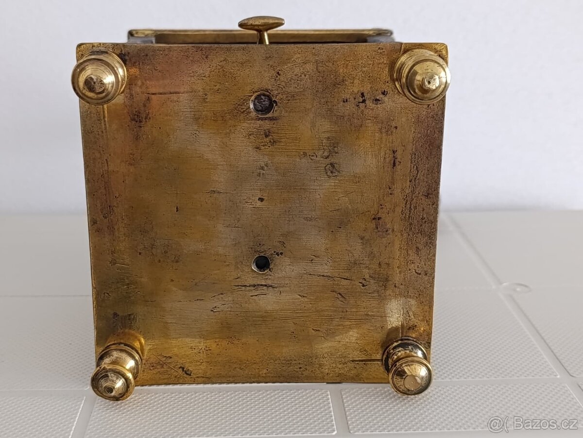 Krásný historický mosazný mlýnek na kávu, ručně kov.části - 16