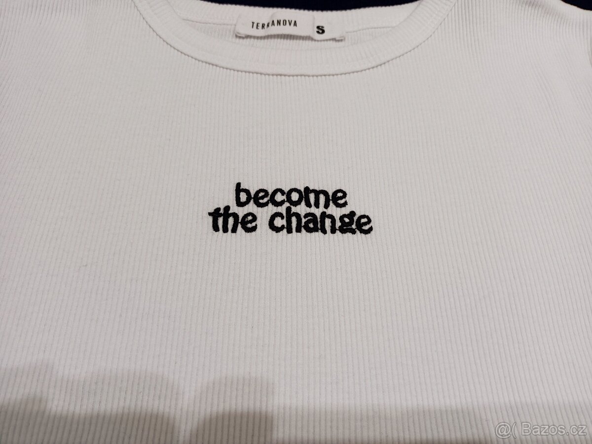 Dívčí triko, crop-top vel. 158/164 - 16