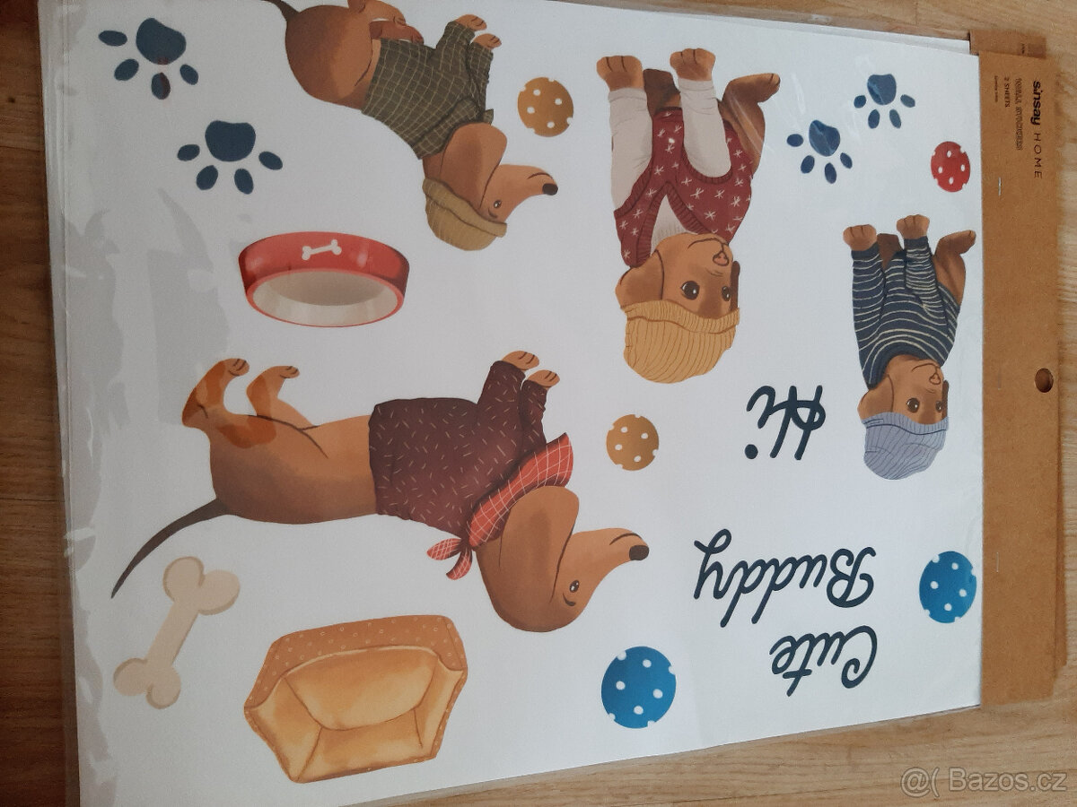 Samolepky na zeď, domeček pro panenky, puzzle, auta... - 16