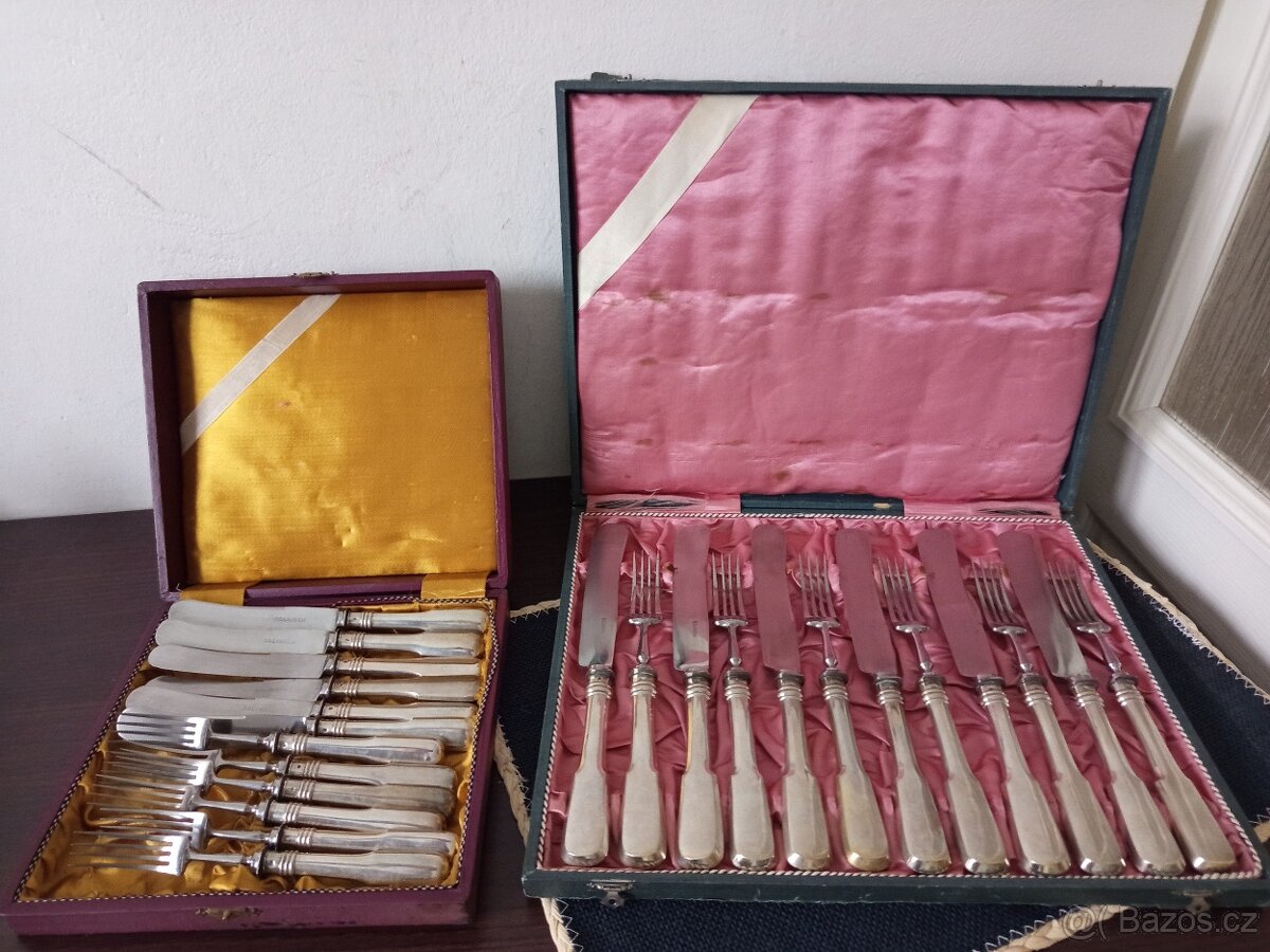 STAROZITNE STRIBRNE PRIBORY RAKOUSKO-UHERSKO - 16