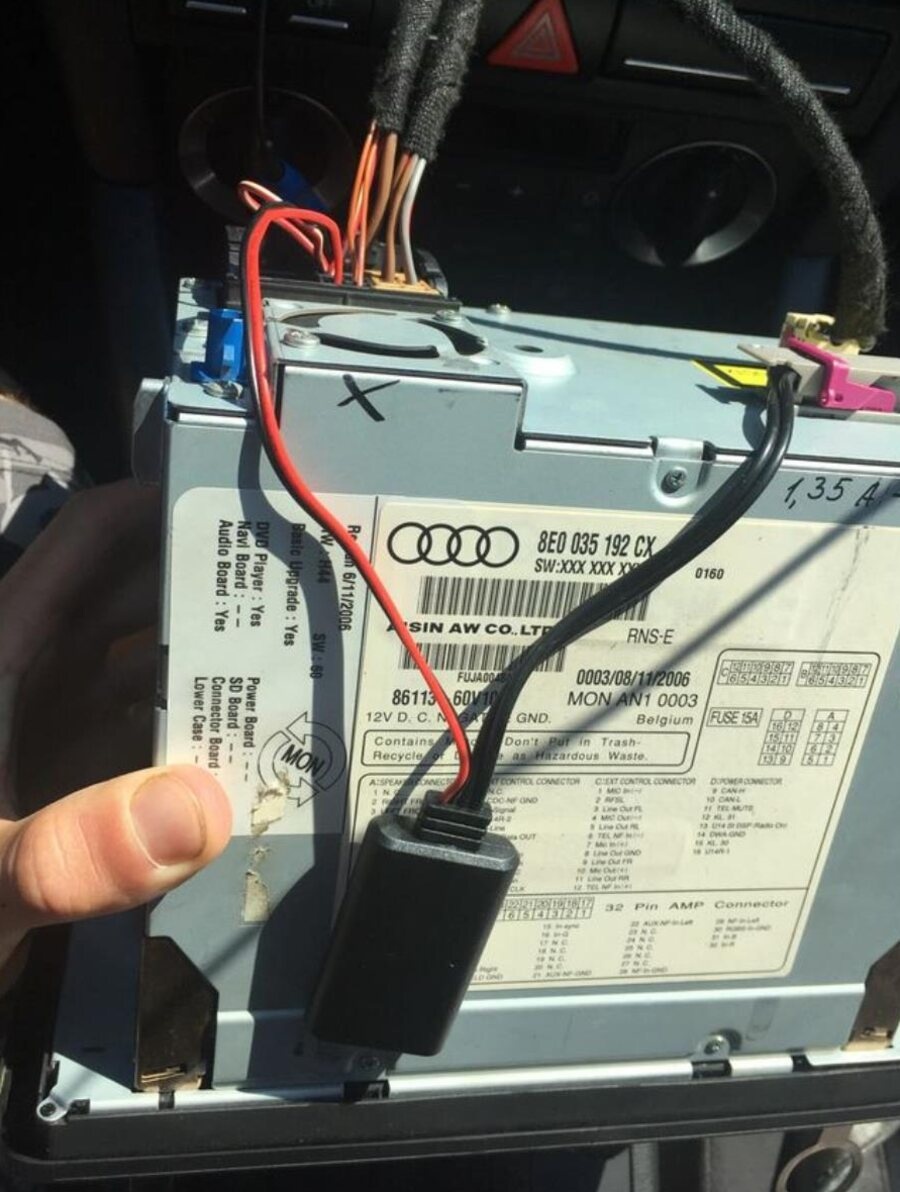 Bluetooth adapter AUDI RNS COLUMBUS RNS-E - 16