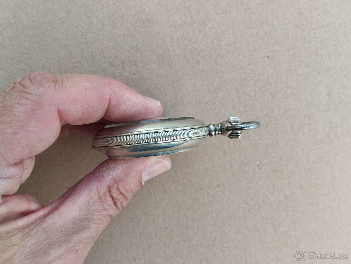 Masivní, velké starožitné dvouplaštové hodinky, 101g - 16