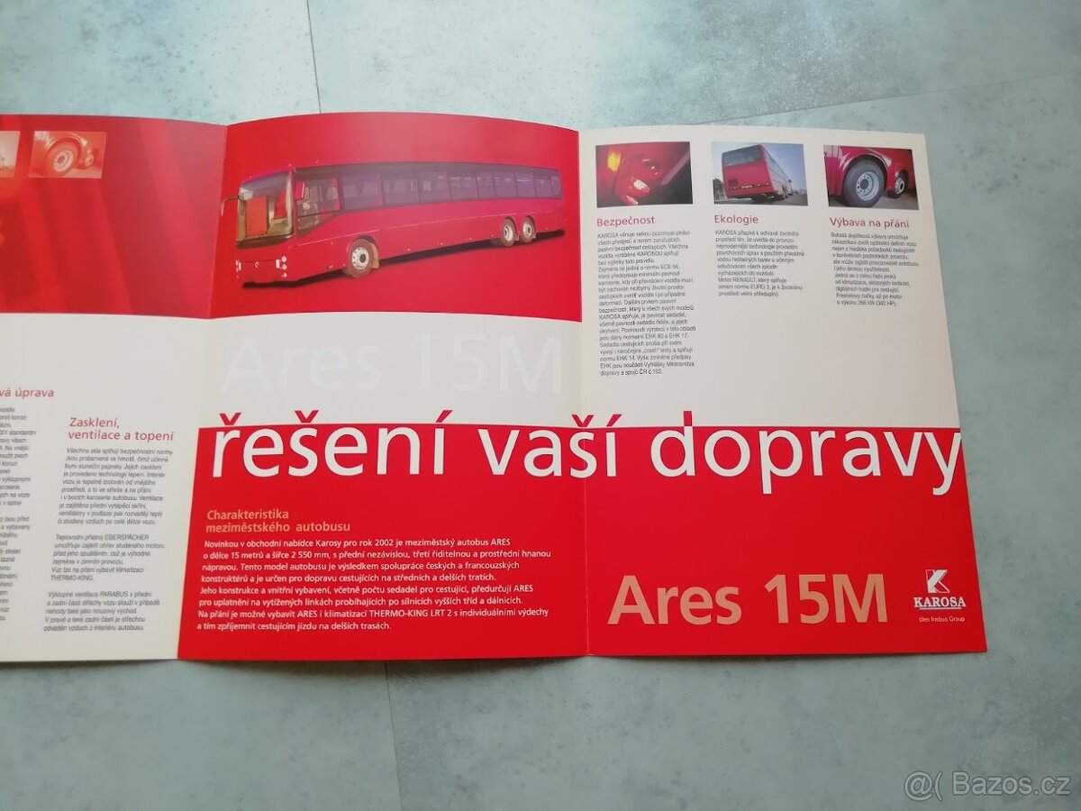 Karosa - katalogy, letáky - doprava v ceně - 16