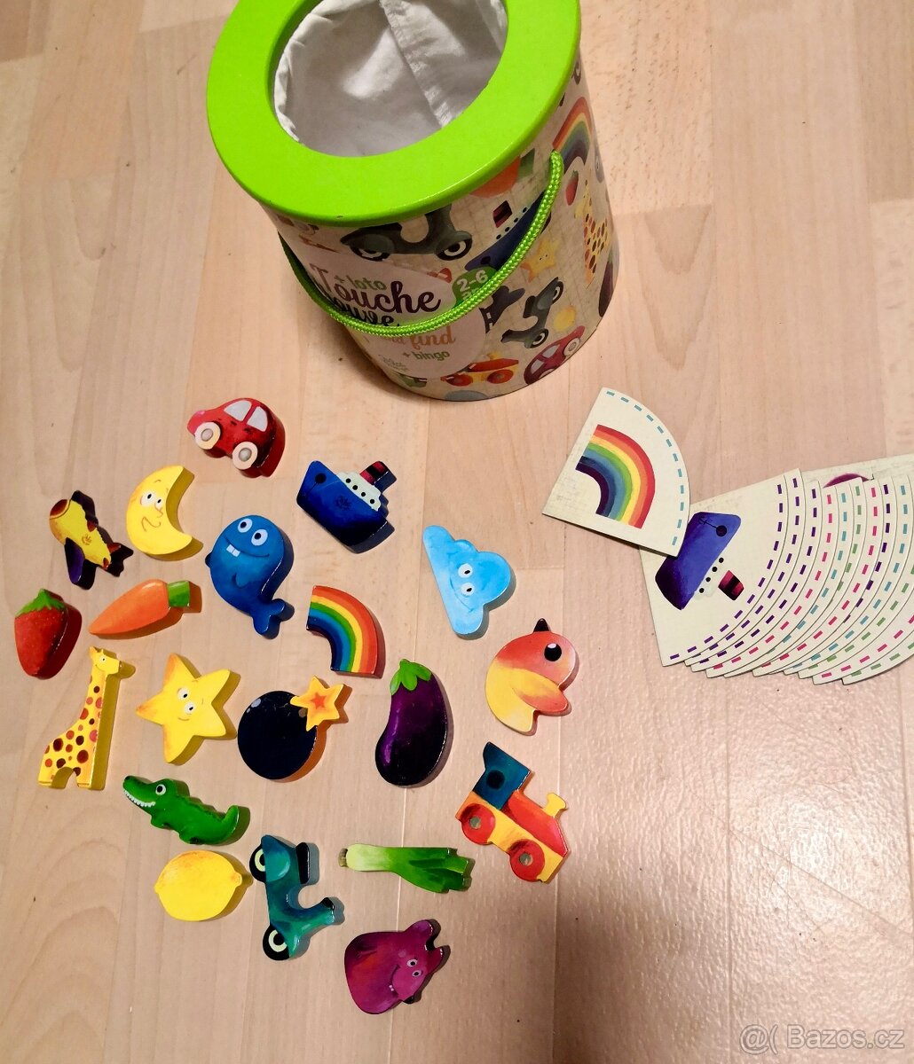 Sada dřevěných hraček a her Vilac vaření zvířátka hodiny - 16