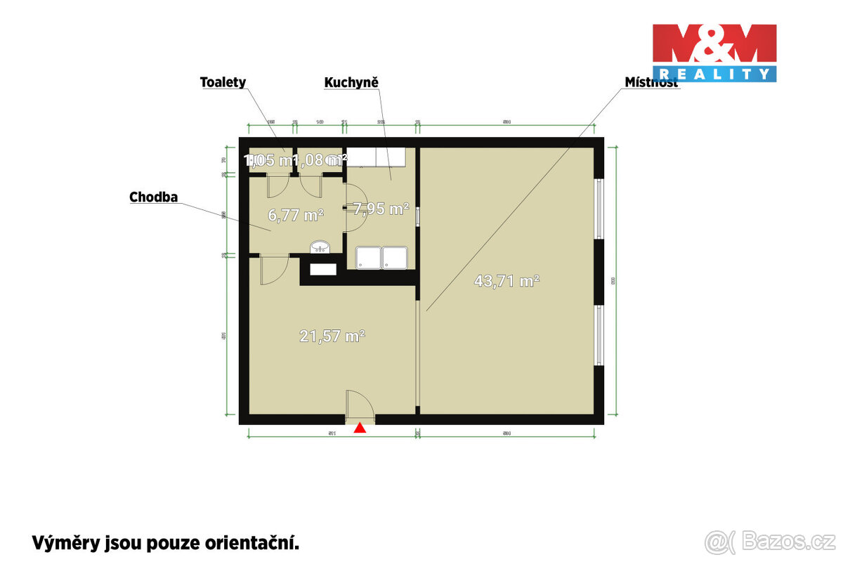 Pronájem obchod a služby, 167 m², Plzeň, ul. Palackého - 16