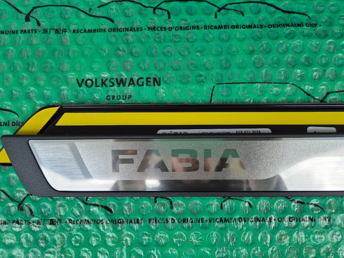 Škoda Fabia ozdobné prahové lišty 6VA071303A - 16