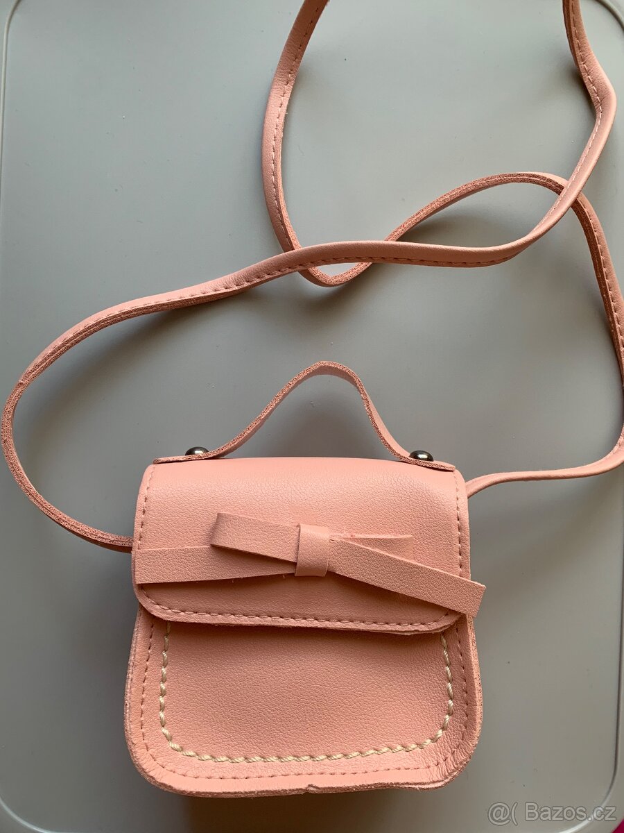 Nová kožená světle růžová dětská kabelka Minnie - 16