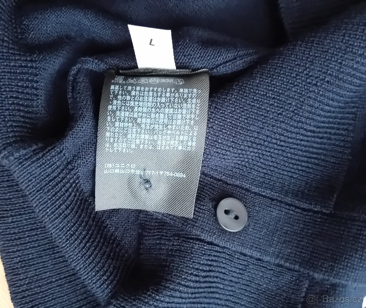 Uniqlo dámský svetřík kardigan vel. S 100% vlna nový - 16