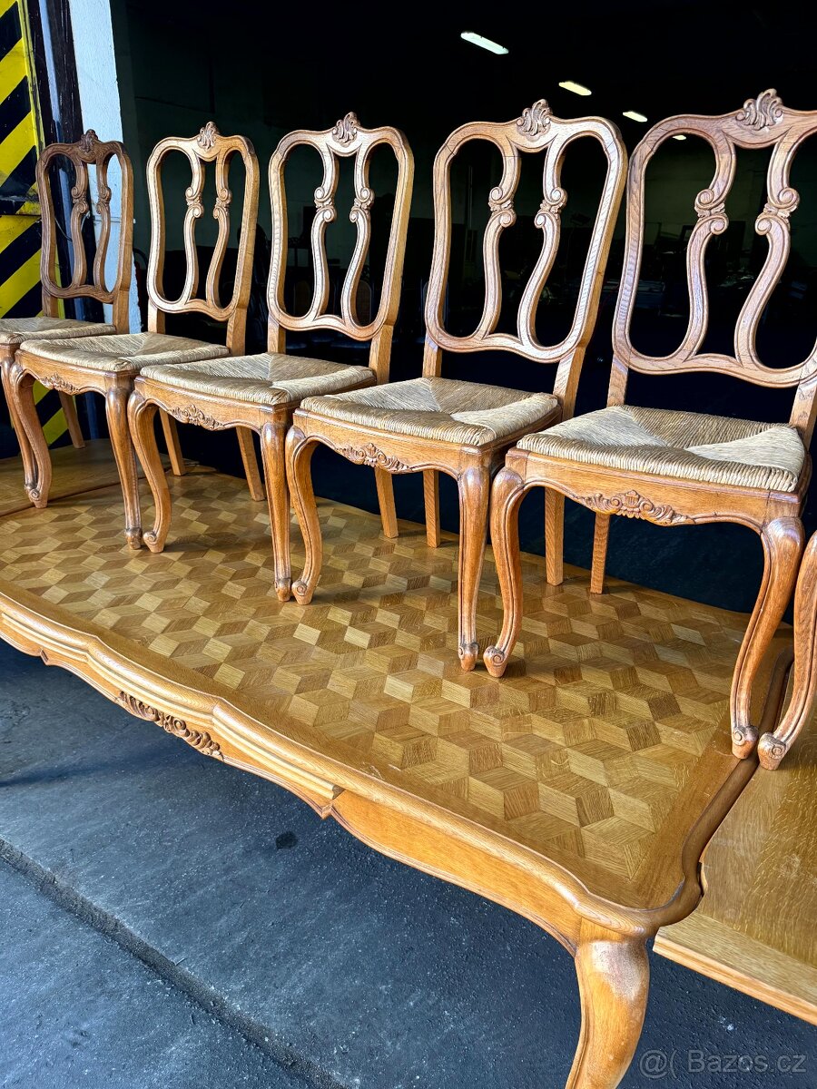 Starožitný jídelní set Chippendale (132004) - 16