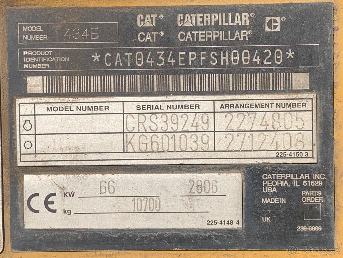 Kolový traktor-bagr Caterpillar 434E - 16