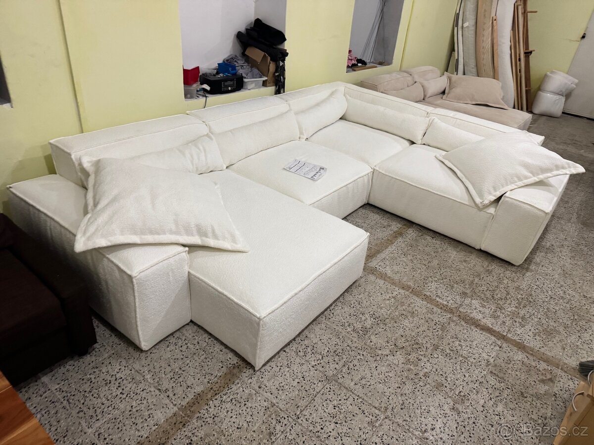 NOVÁ Luxusní Sedací souprava Sirpio 360x260 Boucle - 16