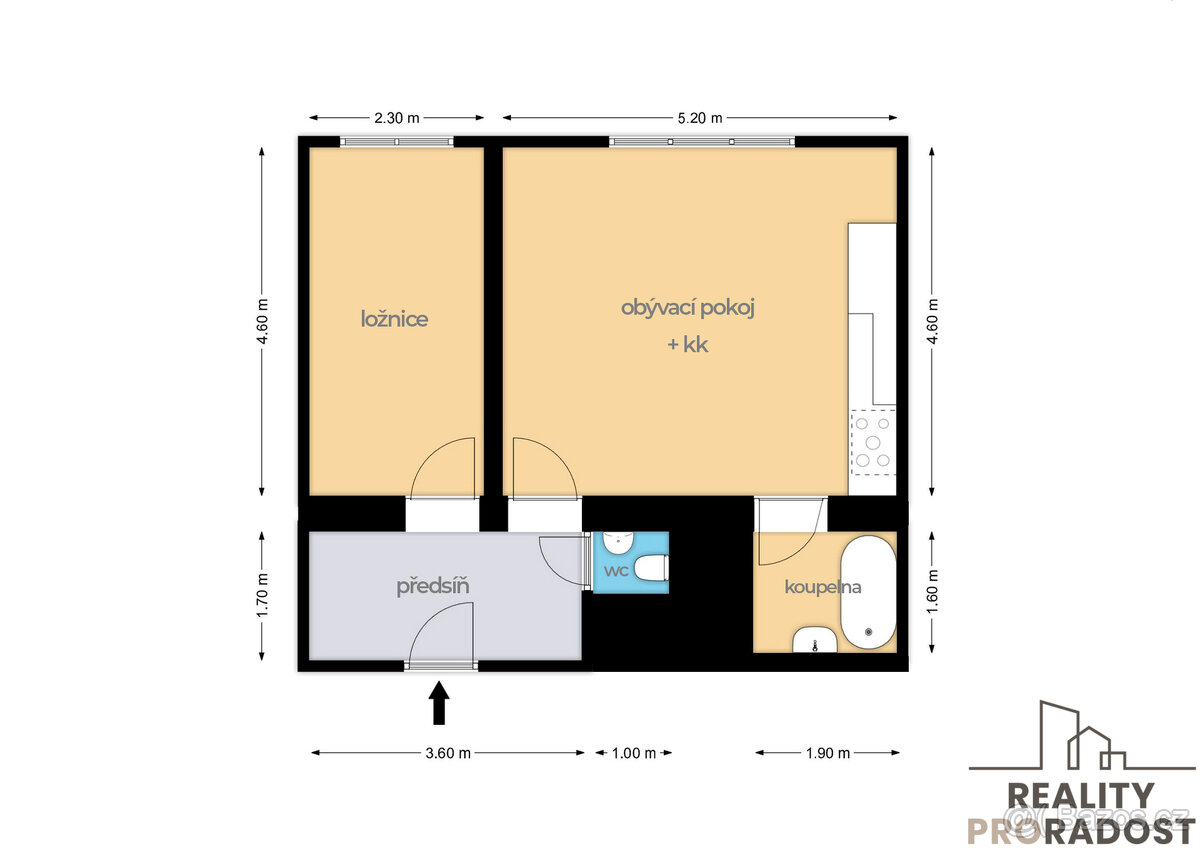 Prodej tichého bytu na Starém Městě s výhledem - 16