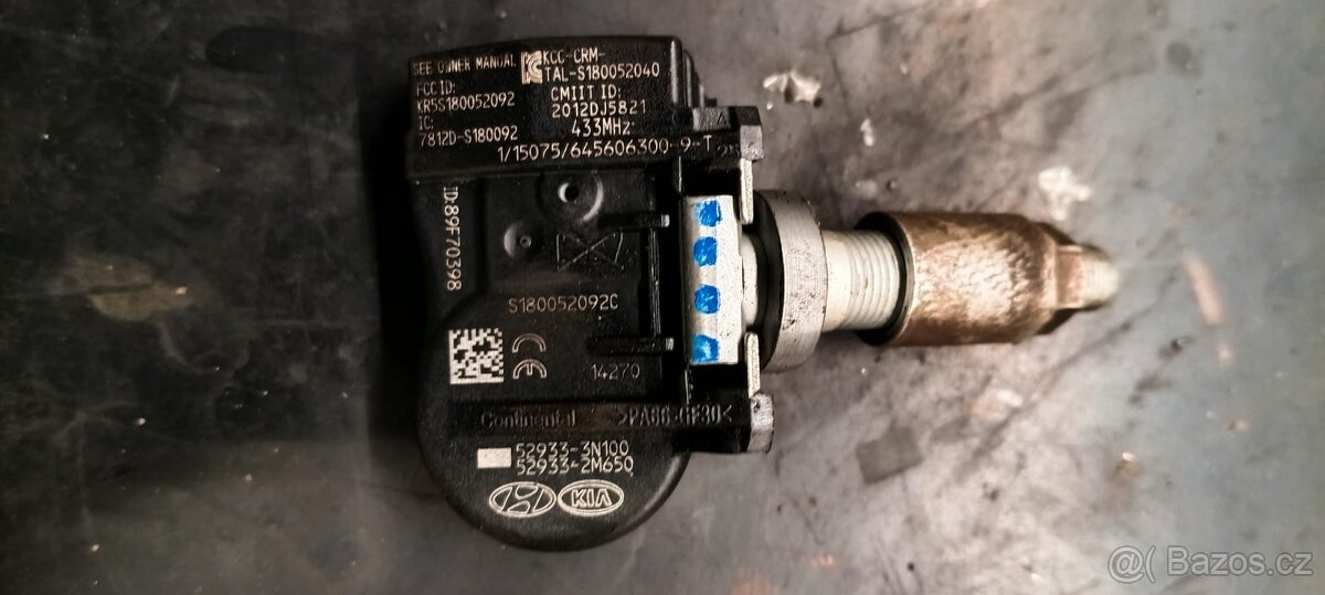 Prodám originál hyundai alu kola 16" + letní + tpms - 16