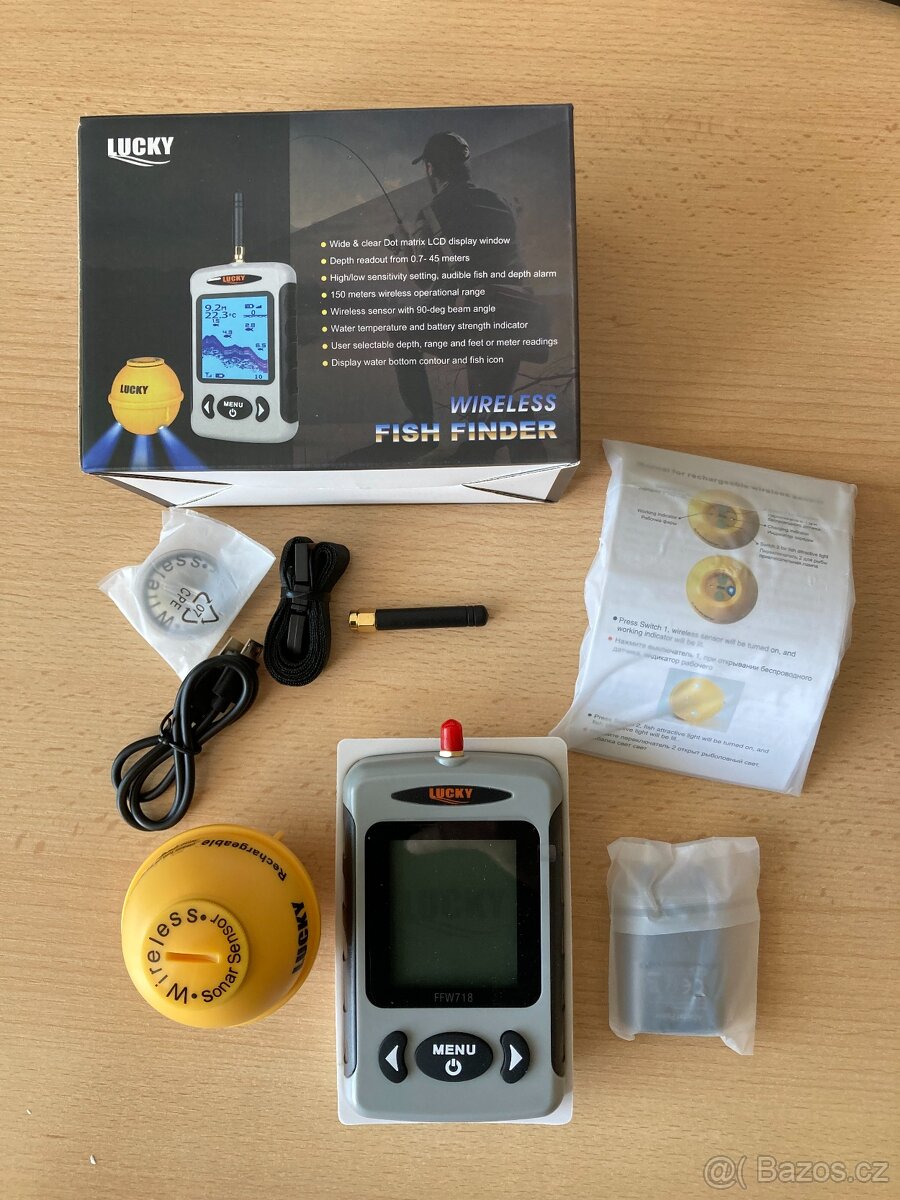 Tříkomorová NOVÁ loďka s GPS s baterií 12000mAh včetně obalu - 16