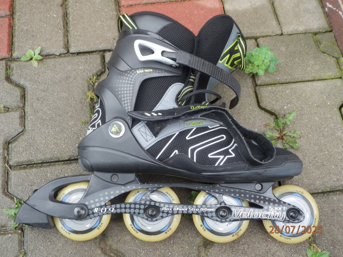 Pánské Inline brusle K2 velikost 47, 84MM kolečka cena:800k - 16