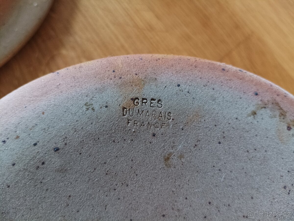 KAMENINOVÝ HRNEC RAMEKIN GRES DU MARAIS FRANCE - 16