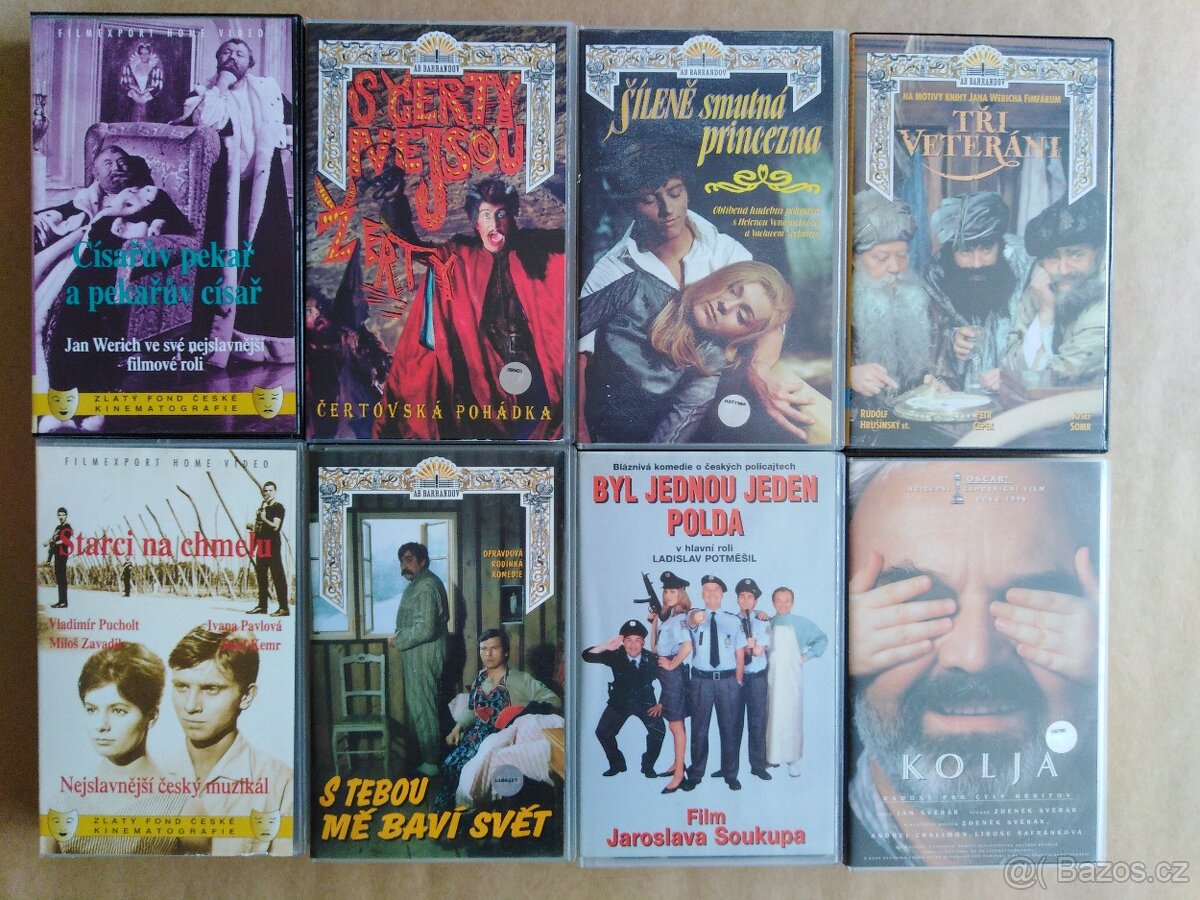 VHS KAZETY original mix - 1 kus = 80Kč - 16