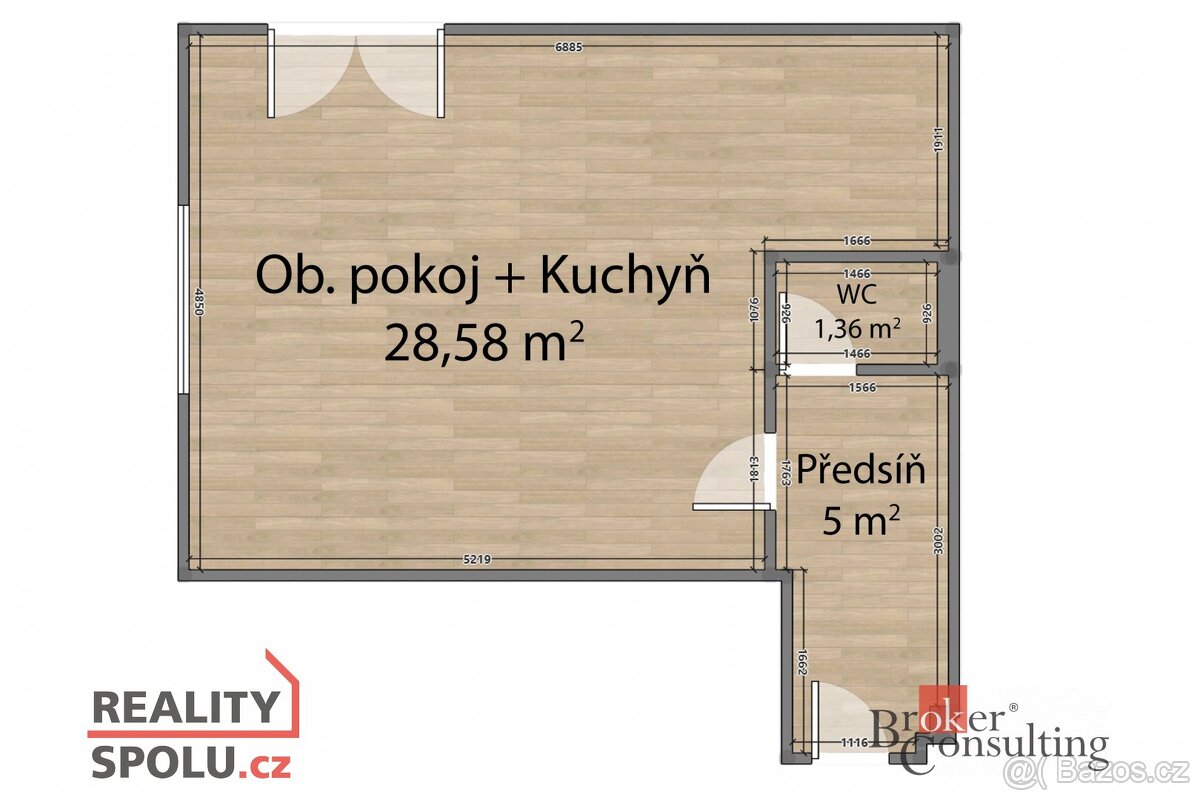 Prodej, byty/3+kk, 71 m2, Bořanovická 895, 25065 Bašť, Praha - 16
