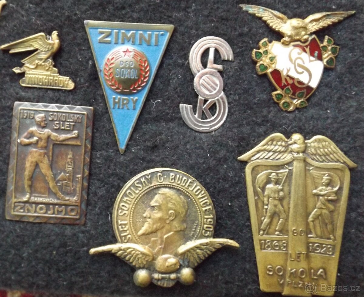 fotbalové sportovní odznaky - SOKOL, kopaná i jiné sporty - 16