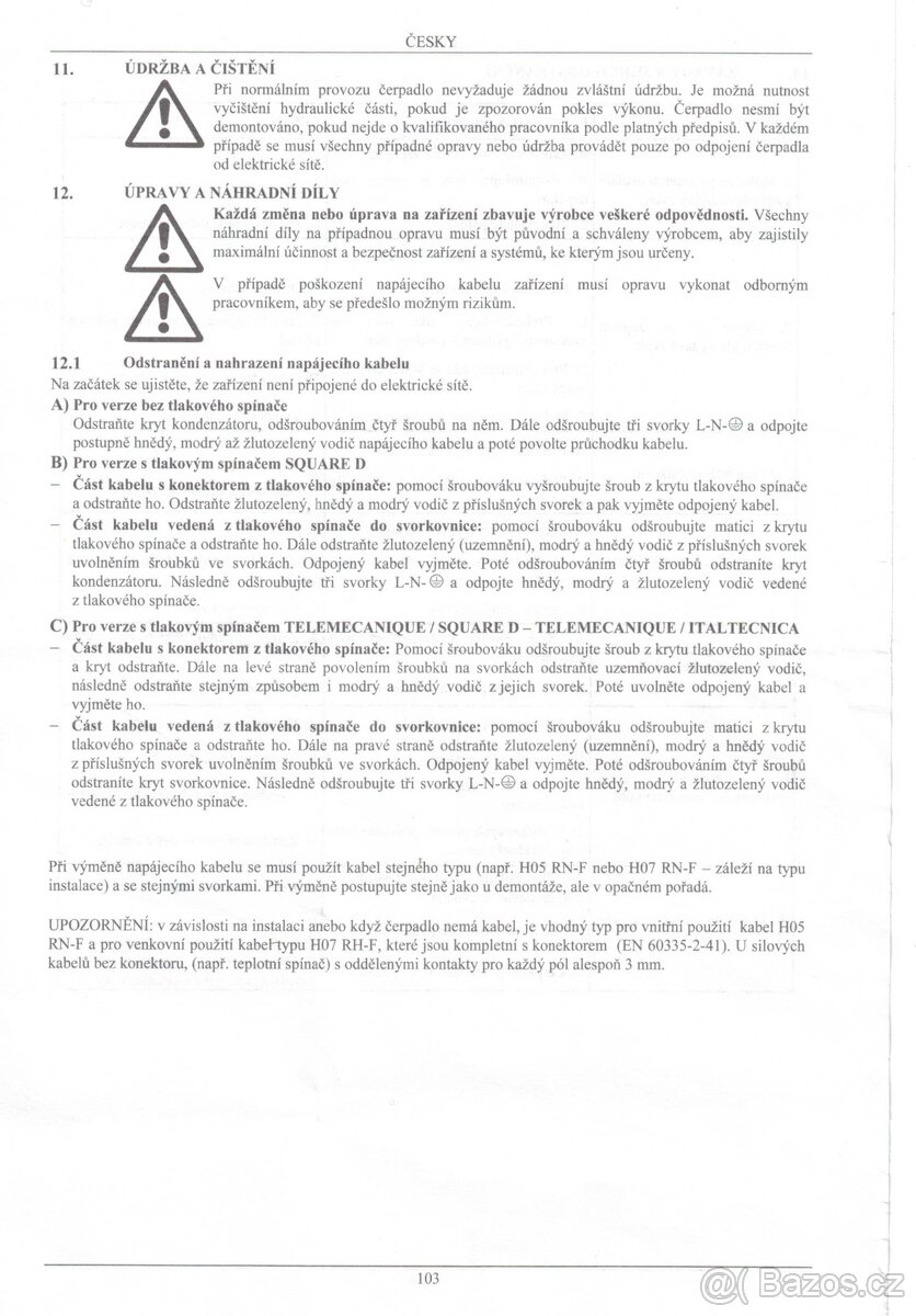 Domácí vodárna - samonasávací odstředivé čerpadlo do 30 m - 16