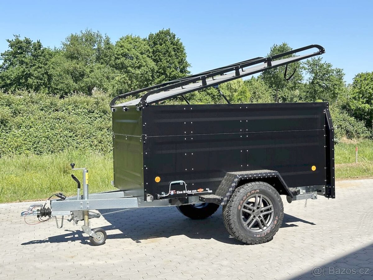 OFFROAD Přívěsný Vozík s Poklopem 1300Kg CAMPING,RYBAŘENÍ - 16