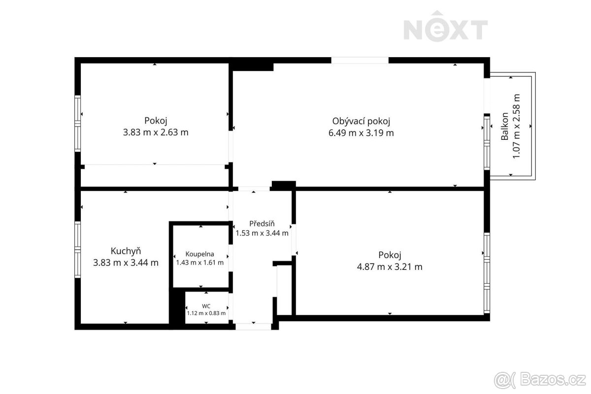 Prodej byt 3+1, 72㎡ - 16